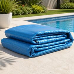 Solar Swimming Pool Cover 400 Micron 11 x 4.8m Blue Silver Bubble Heat Retention