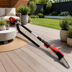 Cordless Pole Chainsaw 20V Lithium Battery 8 Inch Bar Electric Pruner Long Reach