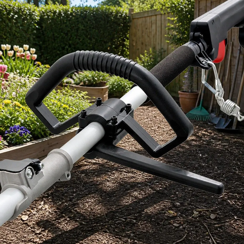 Pole Chainsaw 52cc 2-in-1 Hedge Trimmer Long Reach 5.6m Black