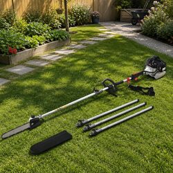Pole Chainsaw 63cc Petrol 12in Bar 5.6m Reach Pruning Tree Cutting Tool