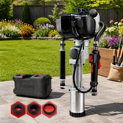 Petrol Post Driver 38CC 4-Stroke Rammer Pile Star Picket Fence Power Tool