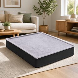 Pet Bed Dog Cat Large Calming Soft Sofa Foam Cushion Washable Cover Grey