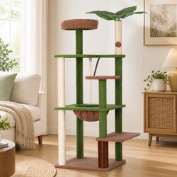 Cat Tree Tower 152cm Multi-Level Scratching Post Jungle Canopy Indoor Climbing