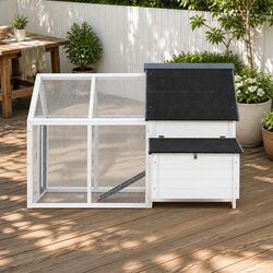 Large Chicken Coop Rabbit Hutch Wooden Cage 166cm x 120cm x 112cm Enclosure Run