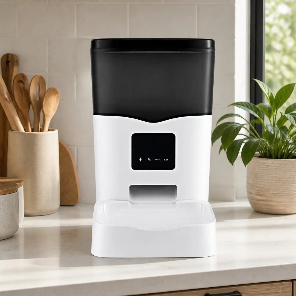 Automatic Pet Feeder WiFi Smart Dog Cat Food Dispenser 3L Dry Food Stainless