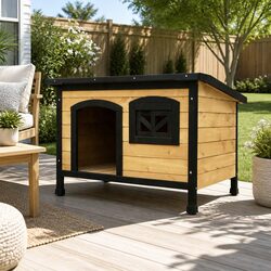 Dog Kennel Extra Large Wooden Outdoor Indoor Pet House Cabin Weatherproof