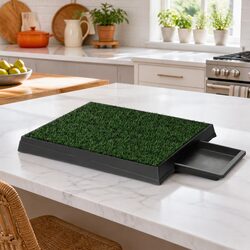 Dog Training Pad Toilet Potty Mat Portable Tray Grass Indoor Outdoor Puppy 2pk