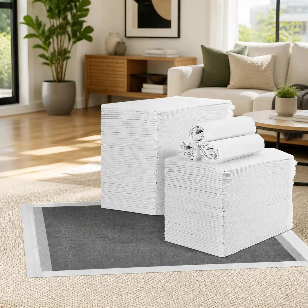 Pet Training Pads Absorbent 60x60cm Grey 400 Piece