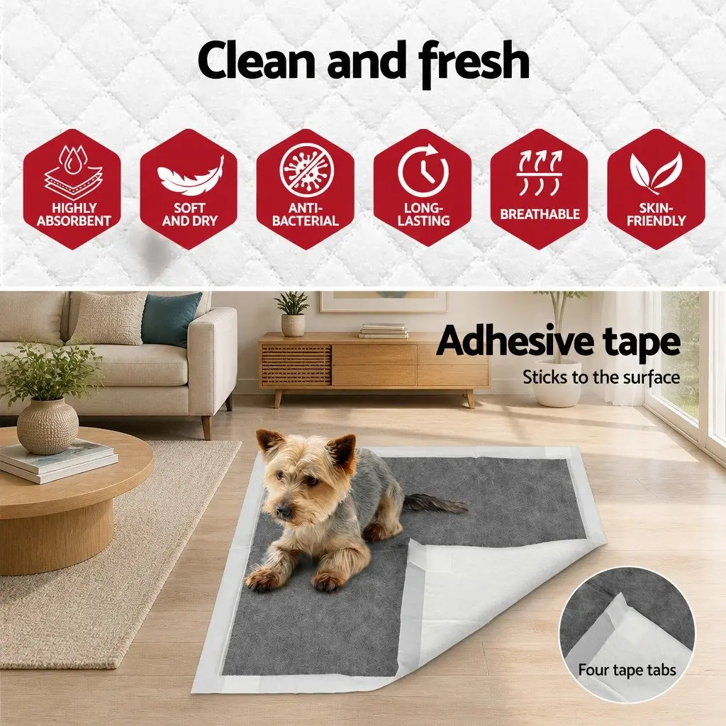 Pet Training Pads Absorbent 60x60cm Grey 400 Piece