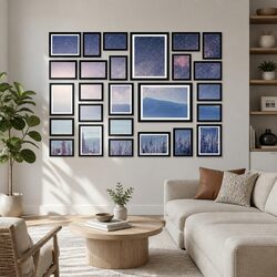 Photo Frame Set 26PCS Multiple Sizes 3.5x5" 4x6" 5x7" 8x10" Wall Art Display
