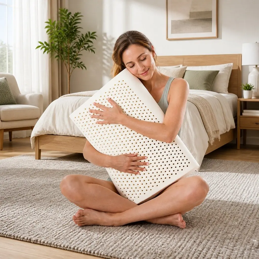 Latex Pillow Contour 2-Zone Natural Support 60x40cm White