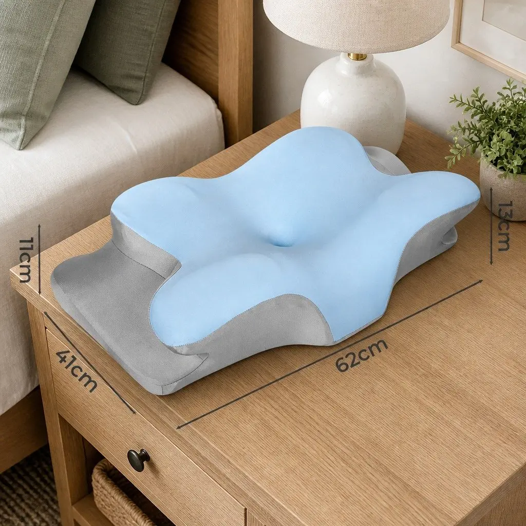 Memory Foam Contour Pillow Ergonomic Neck Support Side Back Stomach Sleeper