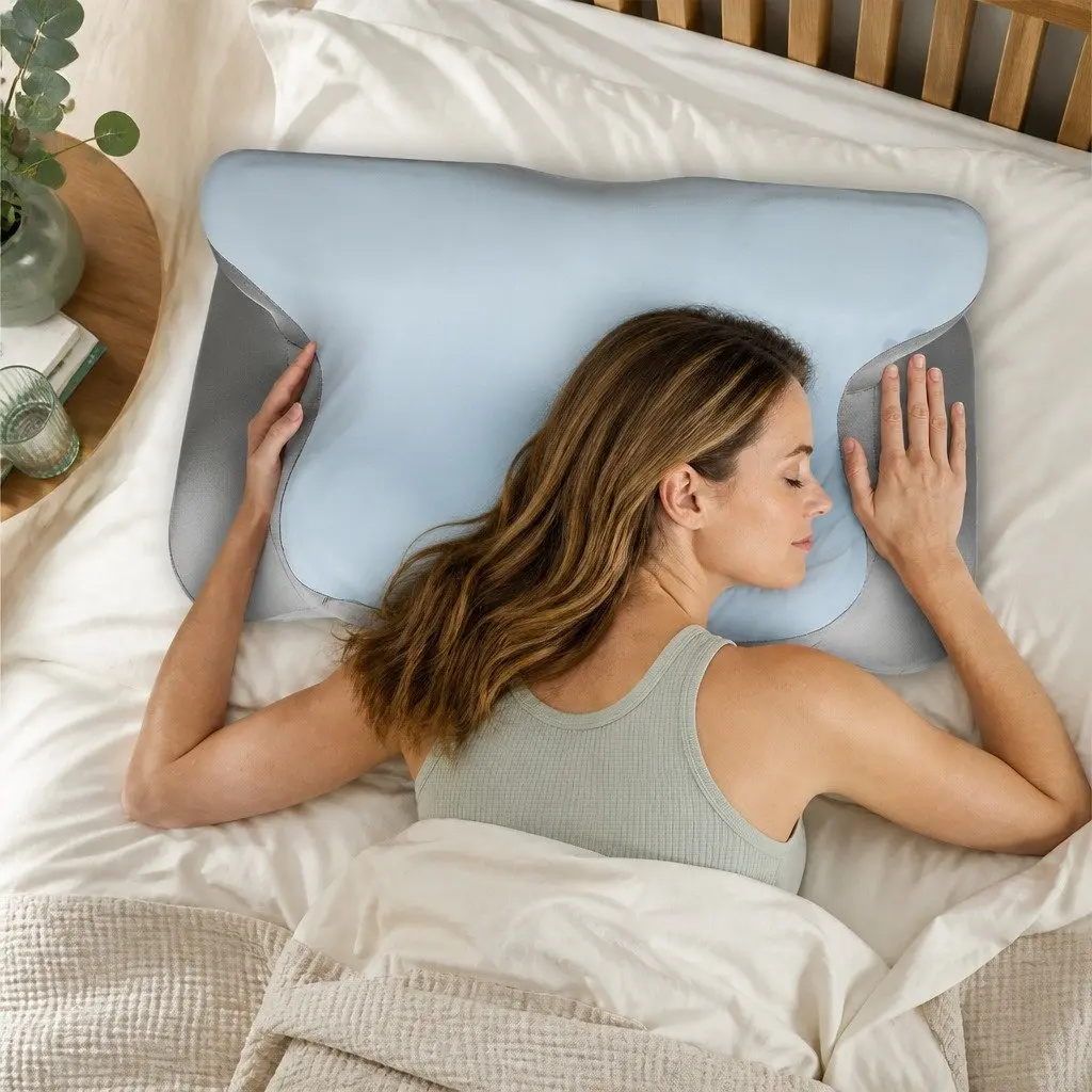 Memory Foam Contour Pillow Ergonomic Neck Support Side Back Stomach Sleeper