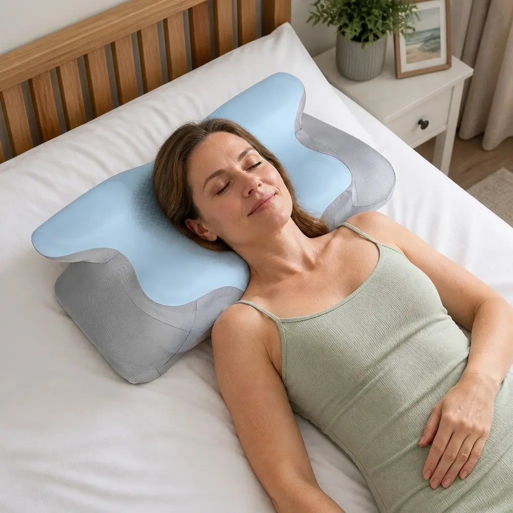 Memory Foam Contour Pillow Ergonomic Neck Support Side Back Stomach Sleeper