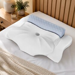 Cervical Memory Foam Neck Pillow Cooling Gel Support Contour Sleep Orthopedic