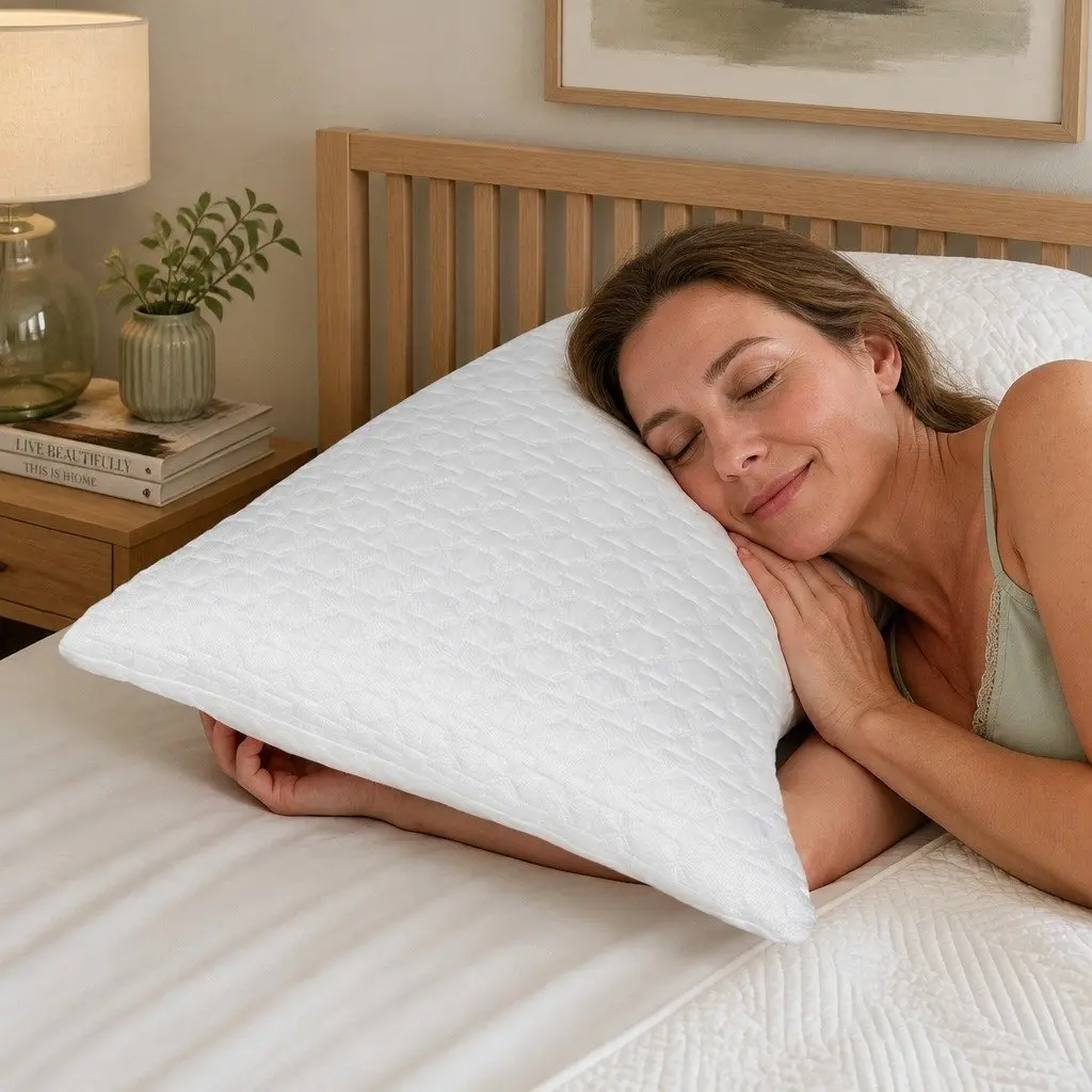 Memory Foam Adjustable Pillow Neck Pain Relief Cooling Side Sleeper Cervical