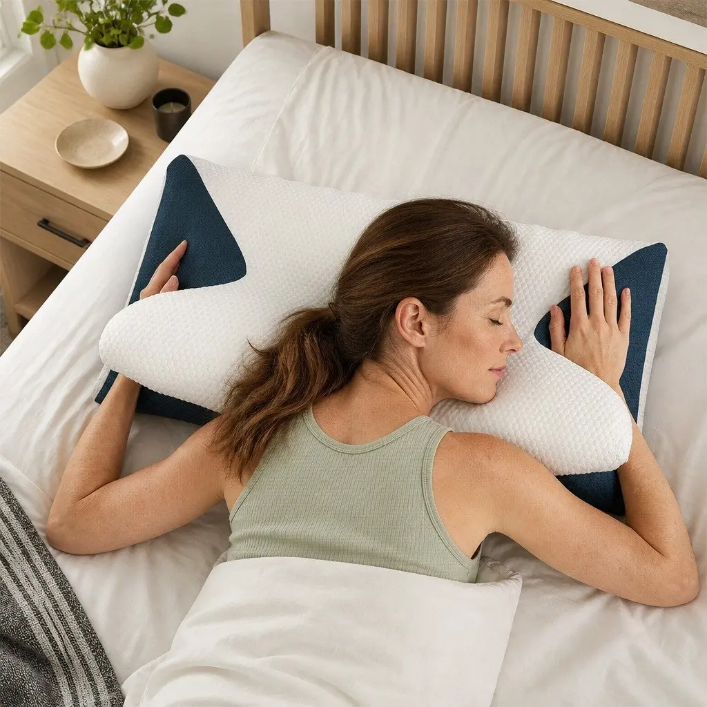 Memory Foam Cervical Pillow Neck Support Ergonomic Pain Relief Sleep Comfort