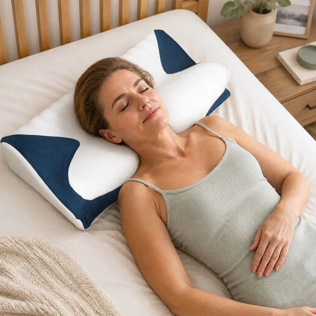 Memory Foam Cervical Pillow Neck Support Ergonomic Pain Relief Sleep Comfort