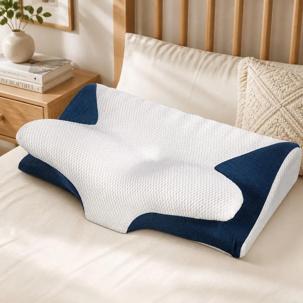 Memory Foam Cervical Pillow Neck Support Ergonomic Pain Relief Sleep Comfort