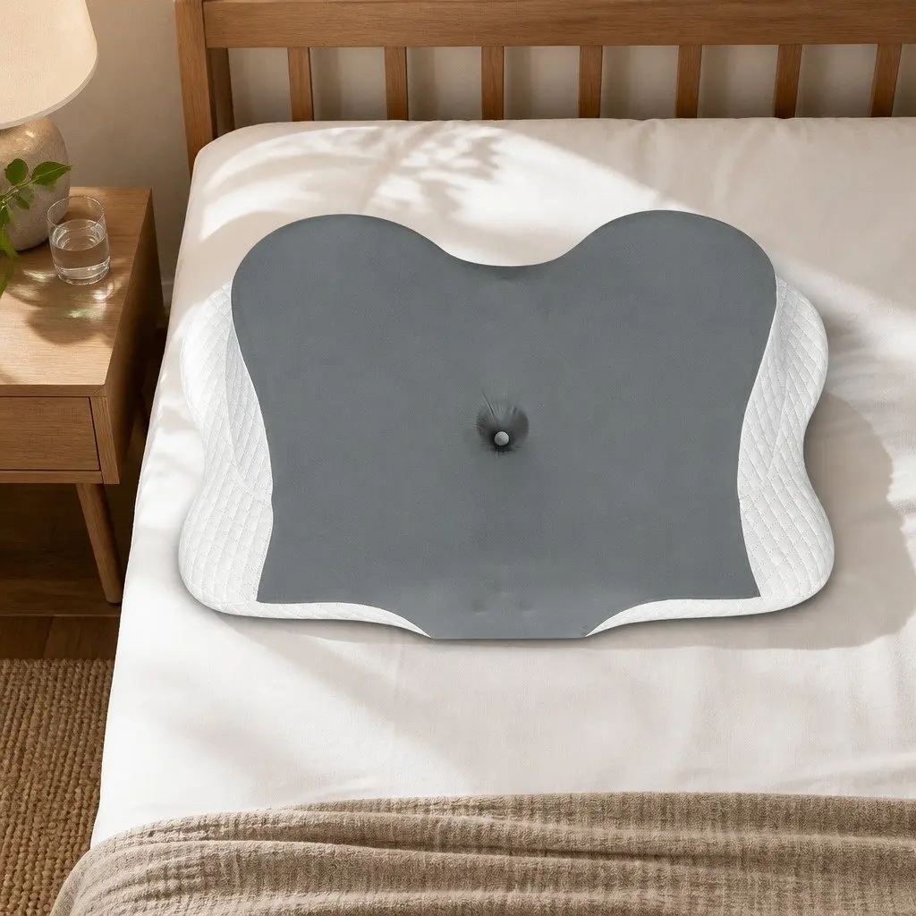 Memory Foam Cervical Neck Pillow Ergonomic Support Back Side Stomach Sleeper