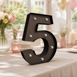 LED Metal Number Lights Free Standing Marquee Display Wedding Party Decoration
