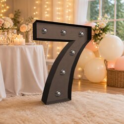 LED Letter Number Lights Free Standing Metal Marquee Party Wedding Home Decor