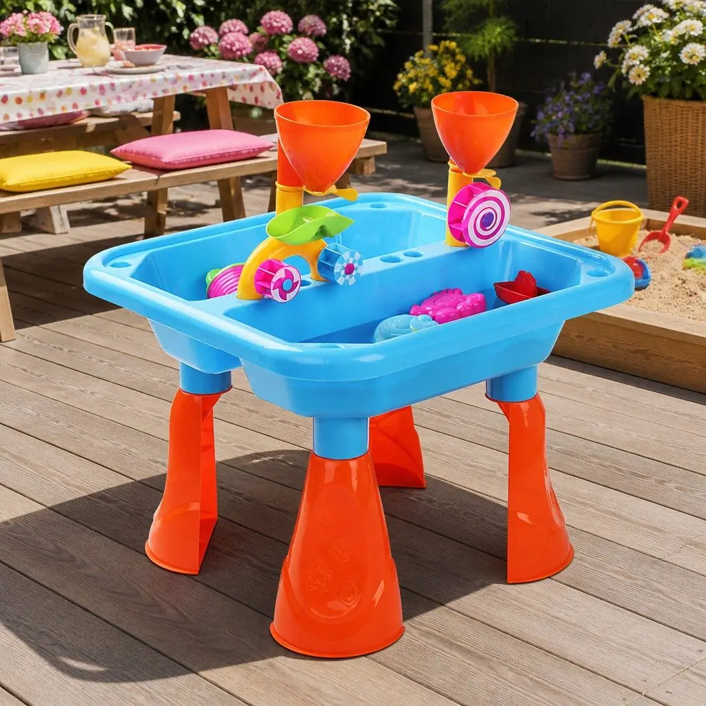 Kids Sand and Water Table Outdoor Play Set with Accessories Toys for Toddlers