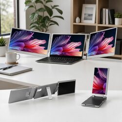 15.6 Inch Portable Monitor Dual Screen Laptop Extender USB-C HDMI Display