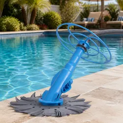 Automatic Pool Vacuum Cleaner Floor Wall Climbing System Above Ground In-Ground