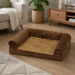 Pet Bed Sofa Dog Bedding Orthopedic Memory Foam Removable Washable Cover Large