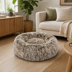 Dog Calming Bed Cover X-Large Removable Replacement Donut-Shaped Pet Bed Cover