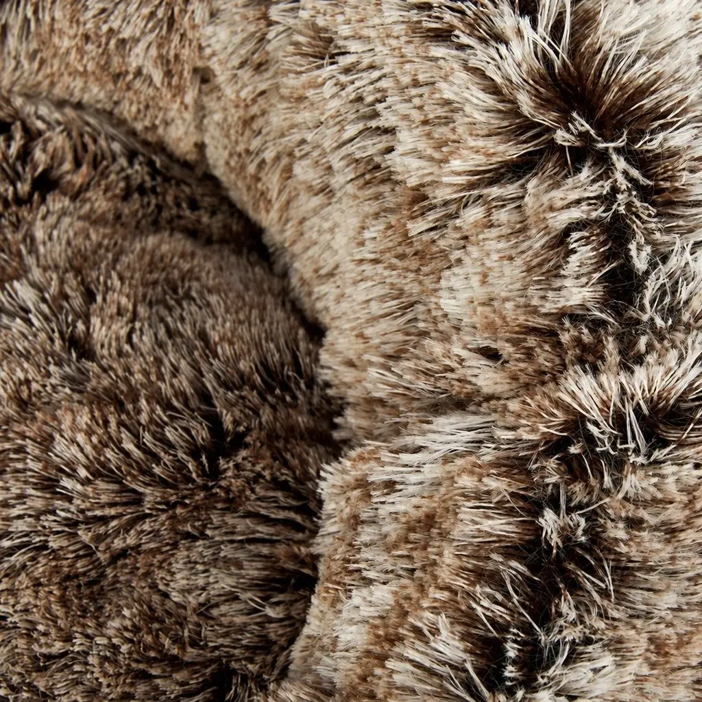 Pet Bed Donut-Shaped XXL Soft Warm Kennel Dog Cat Cushion Non-Slip Bottom