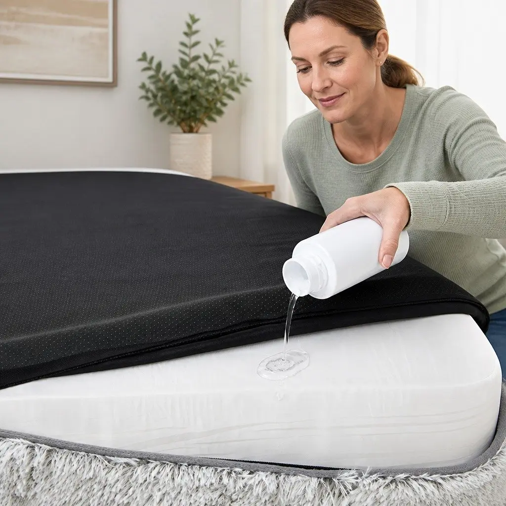 Orthopedic Pet Bed Memory Foam Large Plush Grey