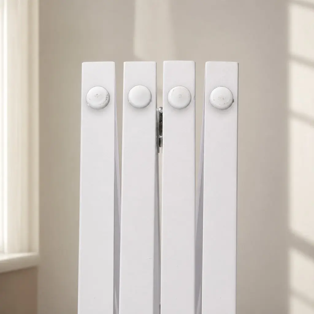 Wooden Pet Gate Foldable Playpen Barrier 185cm White