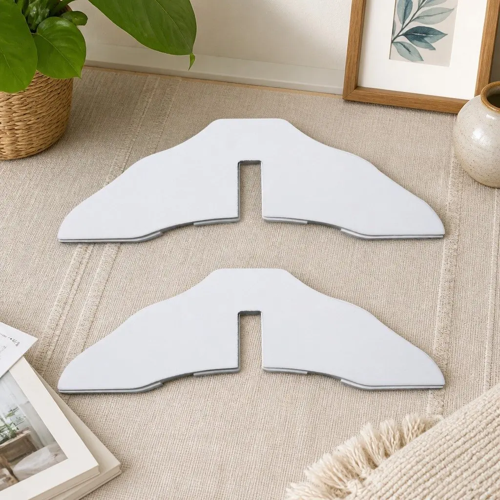 Wooden Pet Gate Foldable 6 Panel Safety Fence Indoor Outdoor White