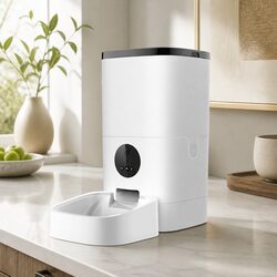 Smart Pet Automatic Feeder 6L Camera Video Feed Monitor Two-Way Audio WiFi App