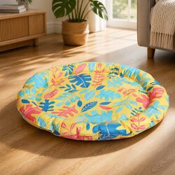 Pet Cooling Gel Mat Large Dog Cat Bed Bolster Scratch Resistant Waterproof