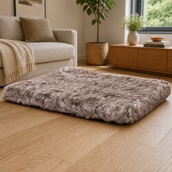 Memory Foam Dog Bed Pet Cushion Large Anti-Slip Washable Calming Mat Coffee