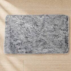 Dog Pet Bed Memory Foam Cushion Calming Mat Large Removable Cover Charcoal