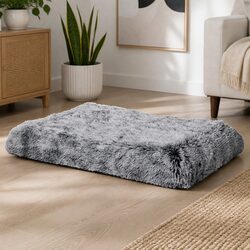 Memory Foam Pet Cushion Bed Dog Cat Calming Mat Small Charcoal Washable