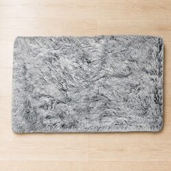 Pet Bed Cover Plush Charcoal Small Removable Washable Replacement Cushion