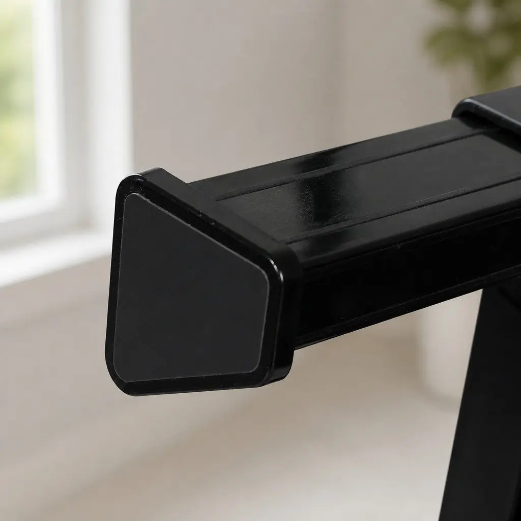 Elevated Pet Feeder Adjustable Height Stainless Steel Non-Slip Black