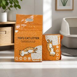 Tofu Cat Litter Clumping 2.5kg Biodegradable Natural Flushable Odour Control