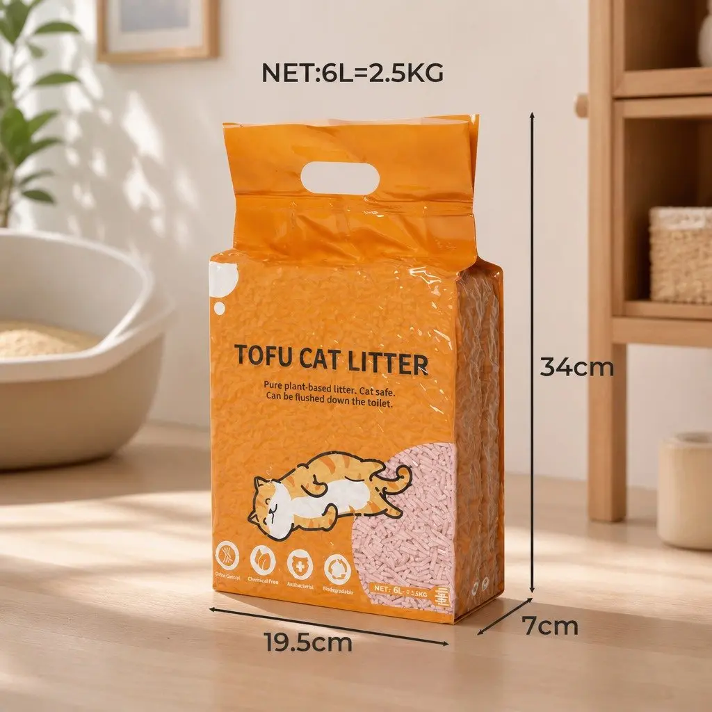 Tofu Cat Litter Clumping Biodegradable Soybean Fibre 2.5kg Odour Control
