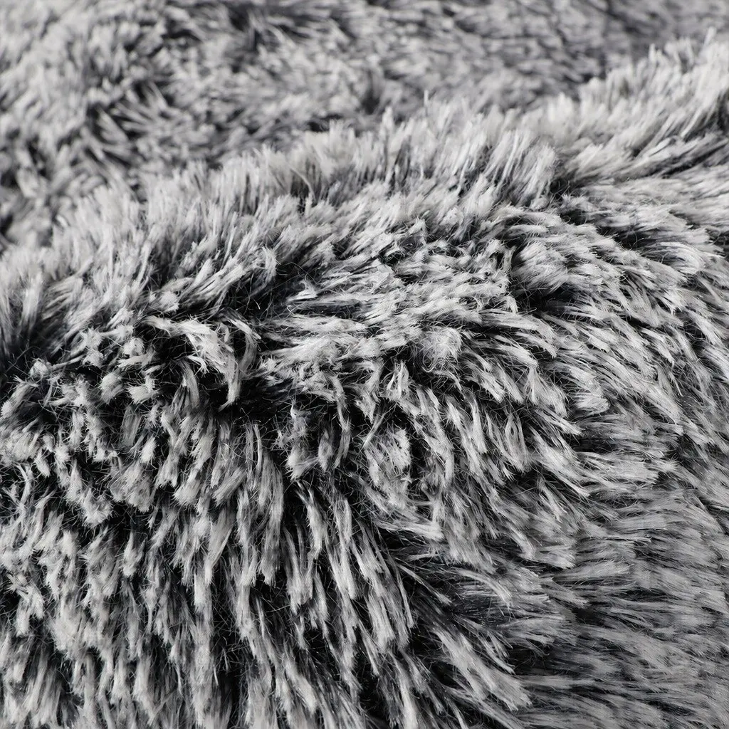 Pet Bed Memory Foam Doughnut Extra-Large Charcoal Removable Washable Cover