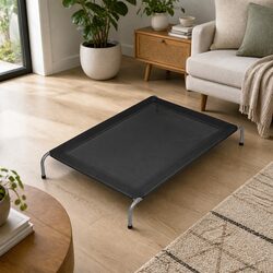 Elevated Pet Trampoline Bed Large Raised Dog Cat Breathable Mesh Frame Indoor