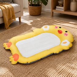 Pet Cooling Mat Ultra-Large Dog Cat Gel Pad Yellow Waterproof Easy Clean Lounge