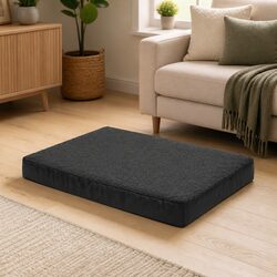 Orthopedic Pet Dog Bed Removable Washable Cover Waterproof Bolster Grey