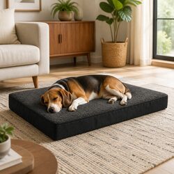 Orthopedic Pet Dog Bed XL Removable Washable Cover Non-Slip Foam Cushion Grey