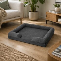 Memory Foam Pet Sofa Bed Orthopaedic Dog Cat Cushion Removable Washable Cover